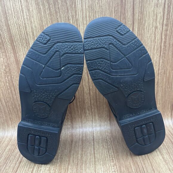 Mephisto Marlon Plain Toe Oxford Men’s Size 8 Black Grain Leather Lace Shoes - Picture 7 of 10